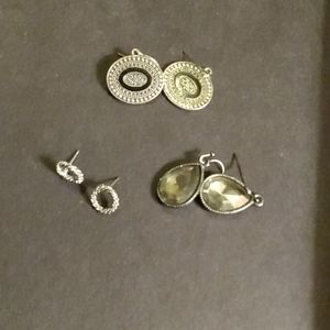 3 pairs of everyday wear earrings